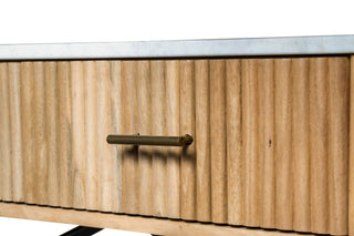 Modrest - Cambridge White Marble & Mango Vanity Table
