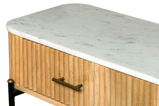 Modrest - Cambridge White Marble & Mango Vanity Table