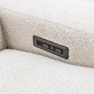 Darrow Upholstered Power Recliner Sofa - Ivory