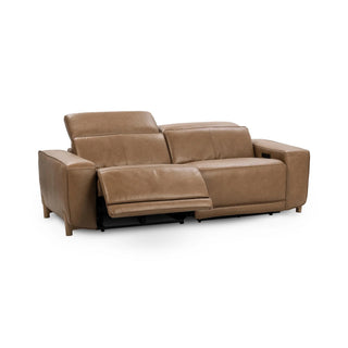 Kadon Leather Power Recliner Sofa - Tan
