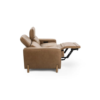 Kadon Leather Power Recliner Sofa - Tan
