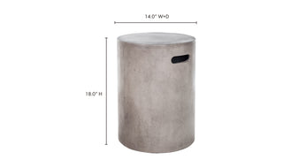 Cato Outdoor Stool Grey