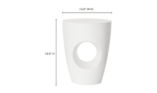 Aylard Outdoor Stool Cream White