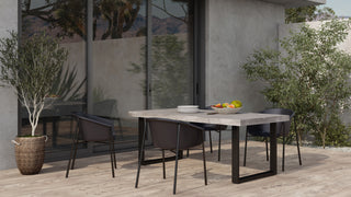 Jedrik Outdoor Dining Table Large Grey