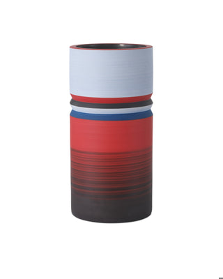 Happy 80's Black, Blue, Red & Orange Vase Set of 3