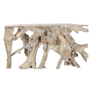 Cypress Teak Root Console Table