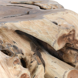Cypress Root 40" Square Coffee Table Natural