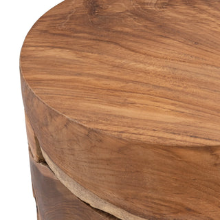 Rhea Round Accent Table - Natural