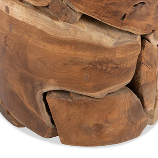 Rhea Round Accent Table - Natural