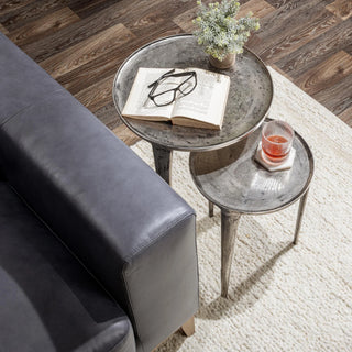 Elinor Nesting Accent Tables Set of 2 - Nickle