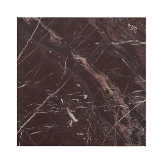 Bexly Marble Square End Table - Merlot