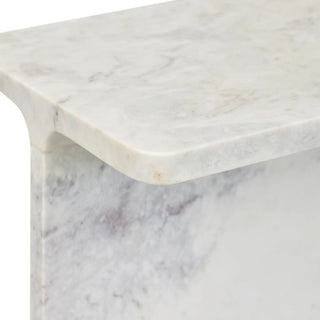 Delaney Marble Rectangle Accent Table