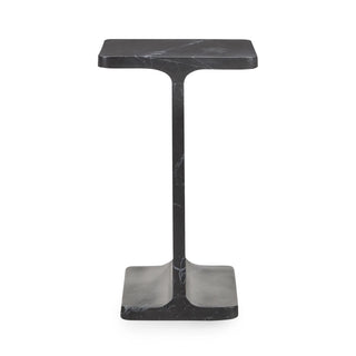 Delaney Marble Rectangle Accent Table - Onyx