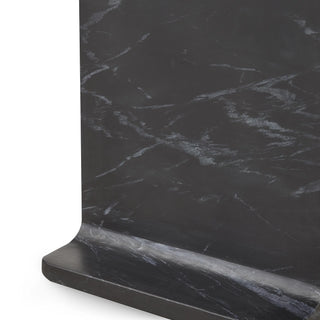 Delaney Marble Rectangle Accent Table - Onyx