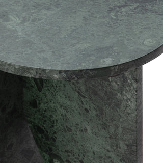 Briley Marble Round Accent Table Small - Emeral Green