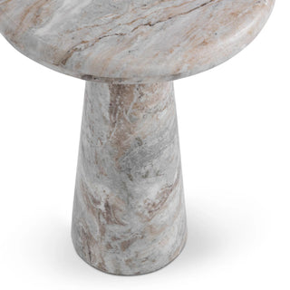 Huxley Marble Round Accent Table - 18"