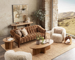 Montengo Round End Table - Natural Maple