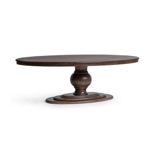 Brookside 94" Oval Dining Table - Cocoa Brown