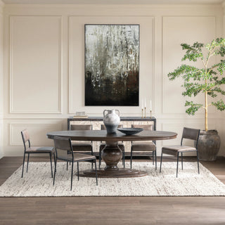 Brookside 94" Oval Dining Table - Cocoa Brown