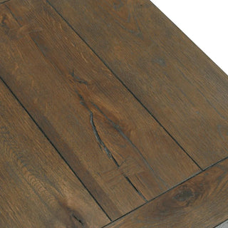 Troy Solid Wood Square End Table - Suede Brown