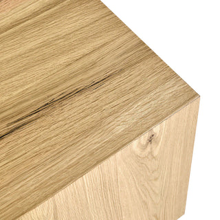 Layne Solid Wood Square End Table - True Natural
