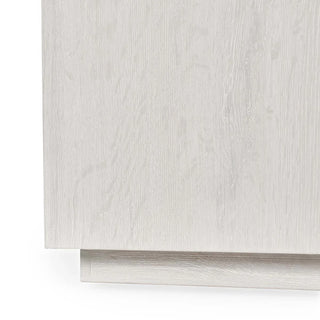 Layne Solid Wood Square End Table - Milk White