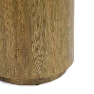 Layne Solid Wood Round End Table