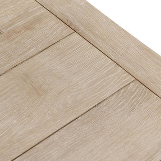 Troy Solid Wood Square End Table - Aged Cream