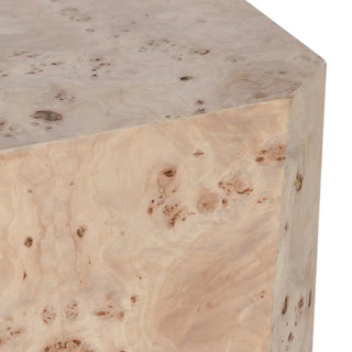 Avena Solid Wood Square End Table - Natural