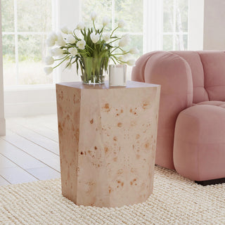 Avena Solid Wood Square End Table - Natural