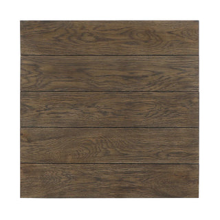 Duncan Solid Wood Square End Table - Suede Brown/Carbon Black