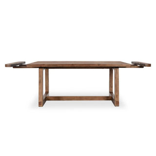 Lyra Pine Wood 80-110" Extension Dining Table Smoke Brown - Smoke Brown