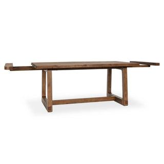 Lyra Pine Wood 80-110" Extension Dining Table Smoke Brown - Smoke Brown