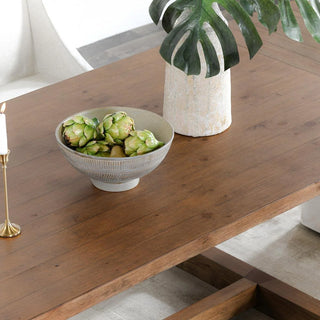 Lyra Pine Wood 80-110" Extension Dining Table Smoke Brown - Smoke Brown