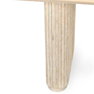 Vander Solid Wood Rectangle Dining Table - Cream Washed