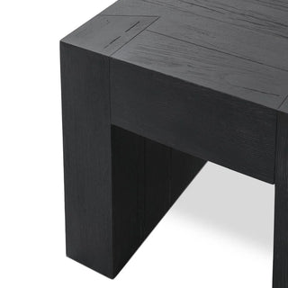 Bristol Solid Wood Square End Table - Aged Black