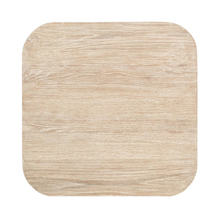 Vander Solid Wood Square End Table - Cream Washed