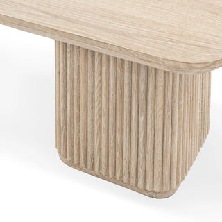 Vander Solid Wood Square End Table - Cream Washed