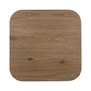Vander Solid Wood Square End Table - Tawny Brown