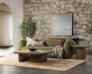 Vander Solid Wood Square End Table - Tawny Brown