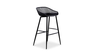 Piazza Outdoor Barstool Black - Set Of Two