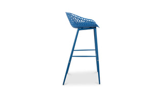 Piazza Outdoor Barstool Blue - Set Of Two