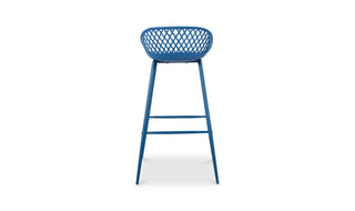 Piazza Outdoor Barstool Blue - Set Of Two