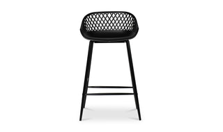 Piazza Outdoor Counter Stool Black - Set Of Two