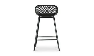 Piazza Outdoor Counter Stool Black - Set Of Two
