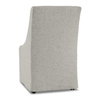 Warwick Upholstered Rolling Dining Chair