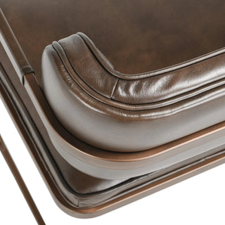 Fonda Leather Dining Chair - Truffle Brown