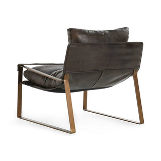 Morgan Leather Accent Chair - Truffle Brown