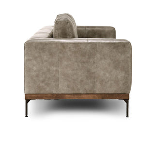 Bentley Leather Sofa - Storm Gray MX