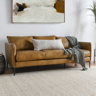 Abigail Leather Sofa - Adobe Tan